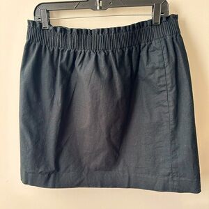 J. Crew black linen flare mini skirt - size 14